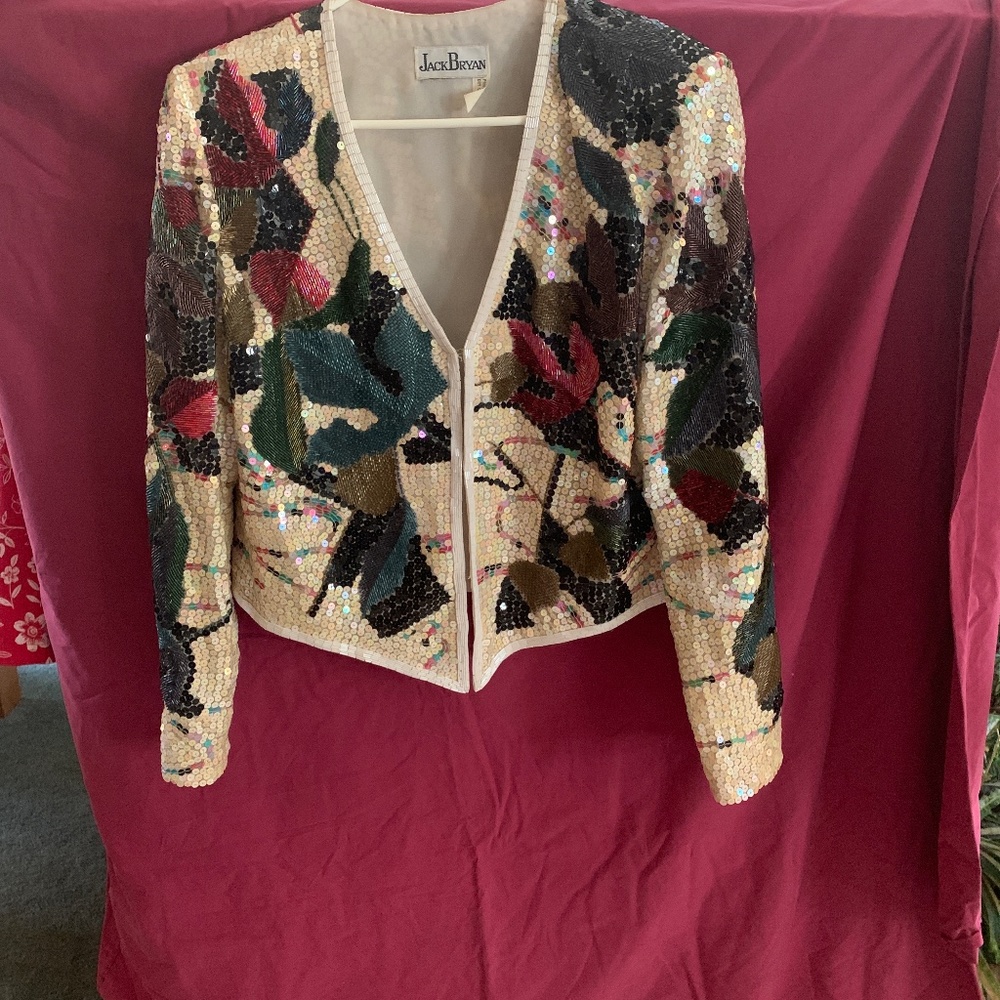 Sequin vanity jacket